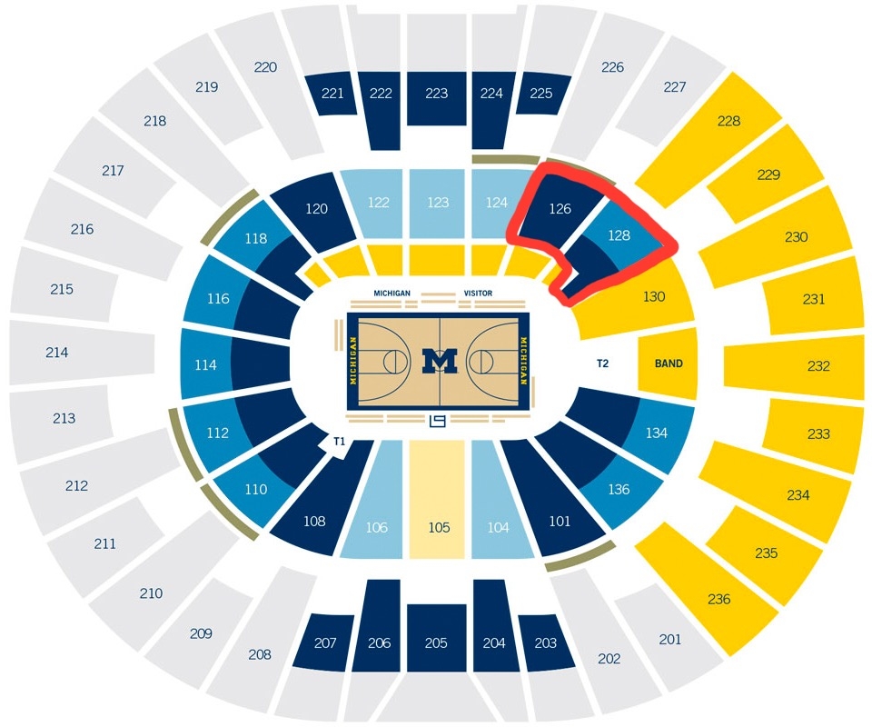 crisler arena seating chart crisler arena seating chart