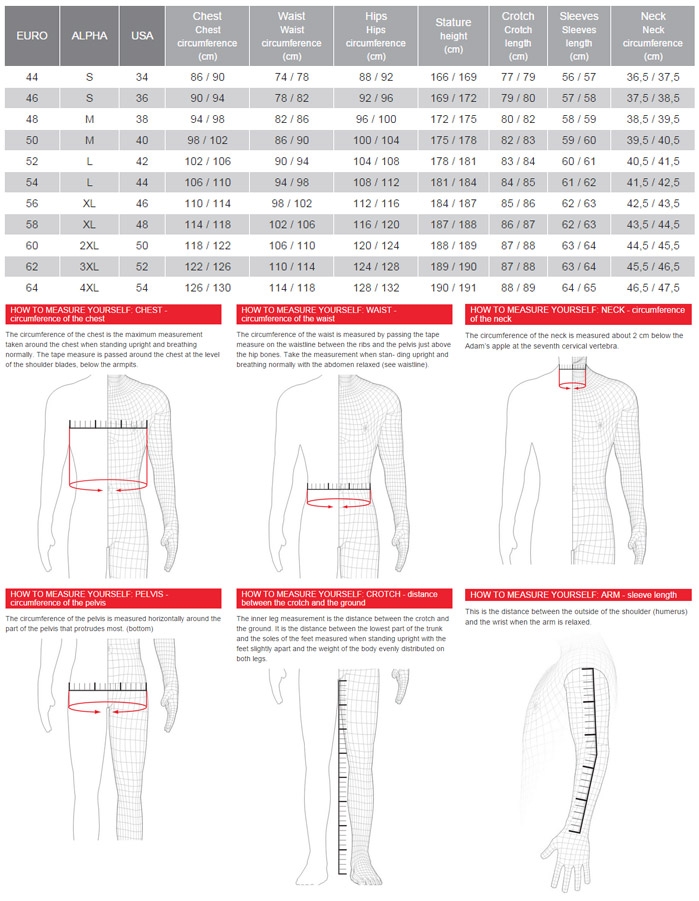 Dainese Motorcycle Jacket Size Chart Infoupdate