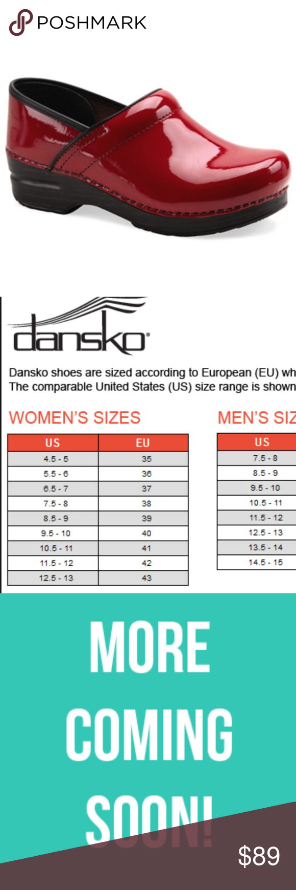 Dansko Size Conversion Chart Dansko Size Chart A Comprehens