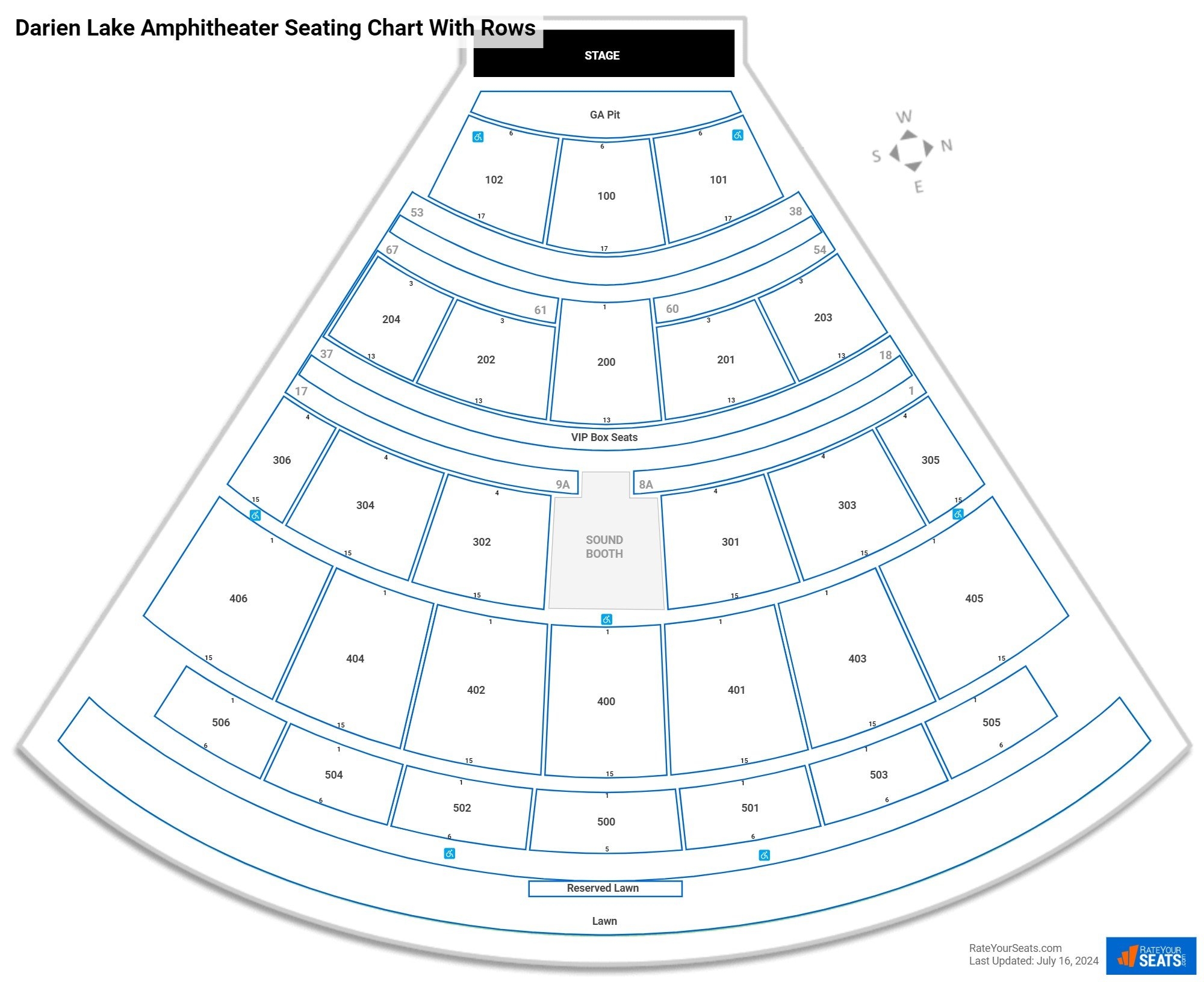 Darien Lake Amphitheater Seating Chart RateYourSeats