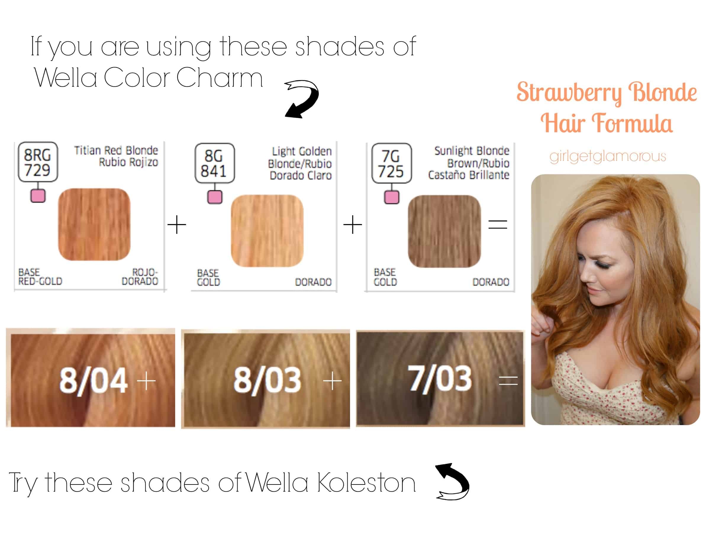 Dark Strawberry Blonde Hair Color Chart
