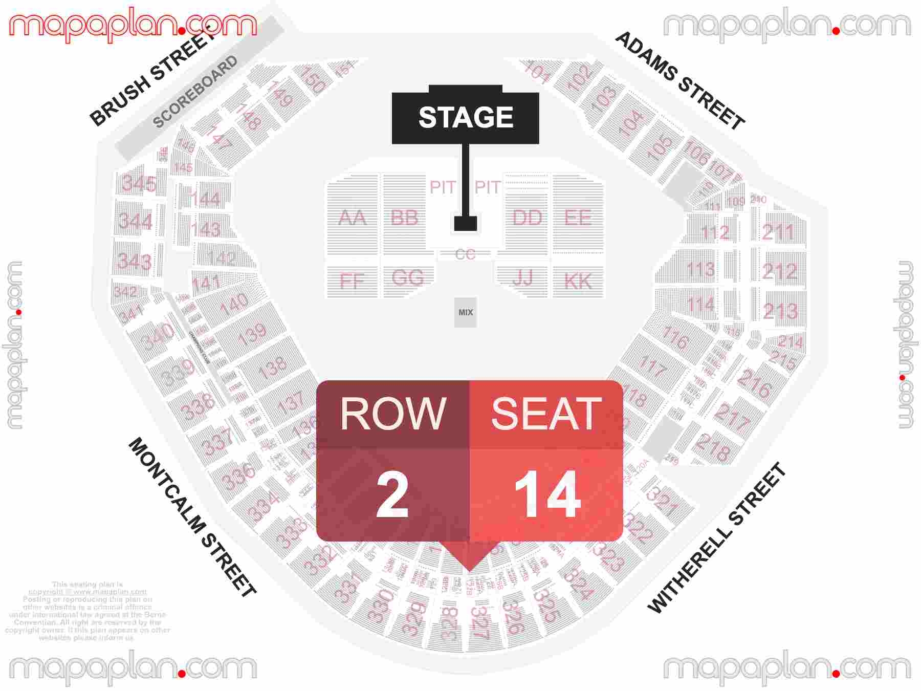 tigers seating chart tigers seating chart
