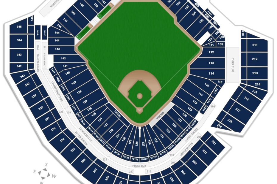 Detroit Tigers Seating Charts At Comerica Park RateYourSeats