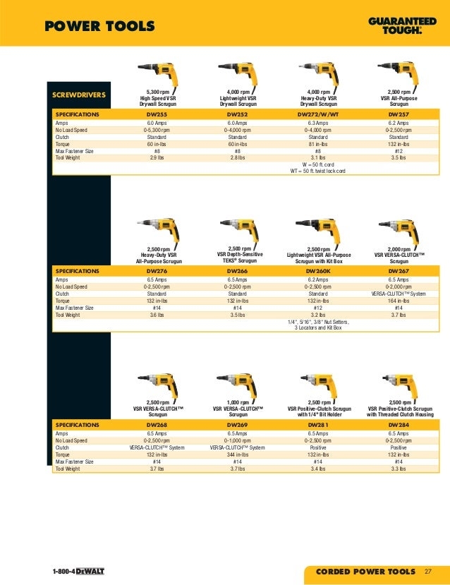 Dewalt Drill Comparison Chart A Visual Reference Of Charts Chart Master