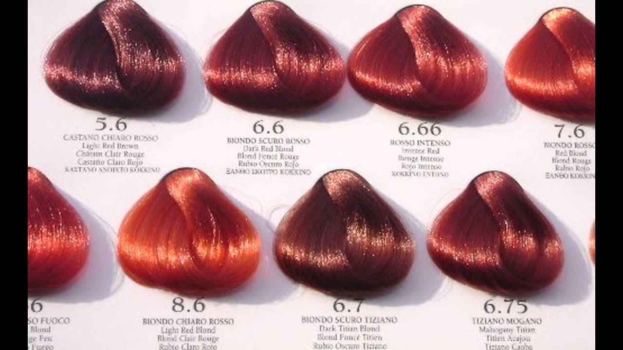 Different Shades Of Red Hair Color Chart Red Hair Color Chart Style 