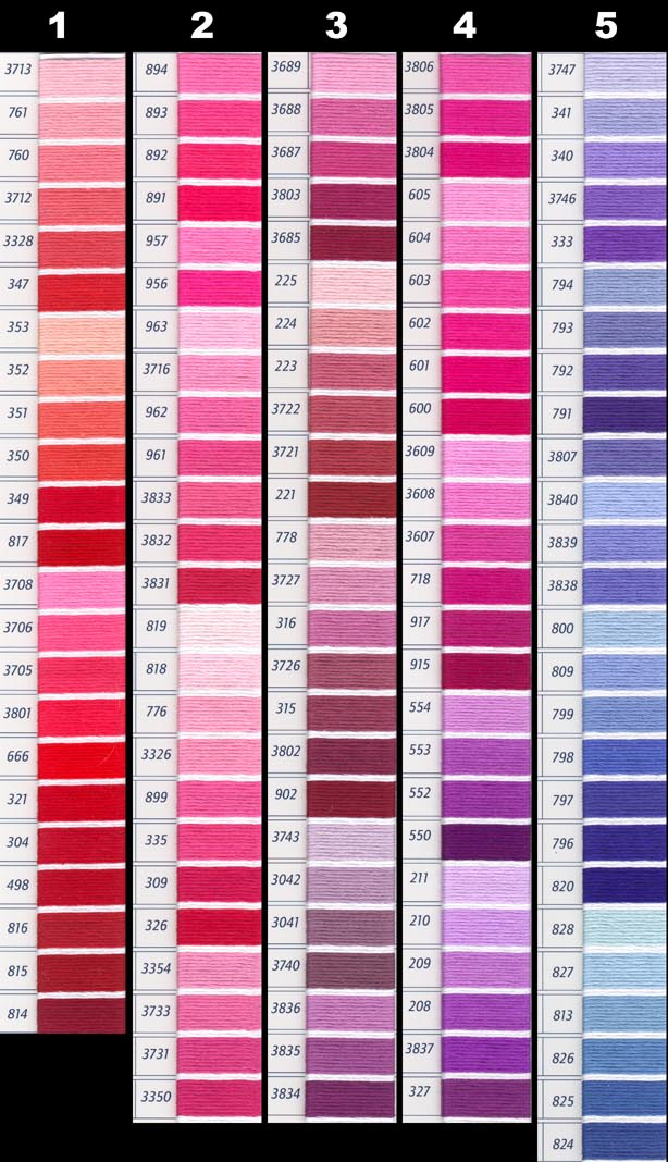 dmc thread color chart