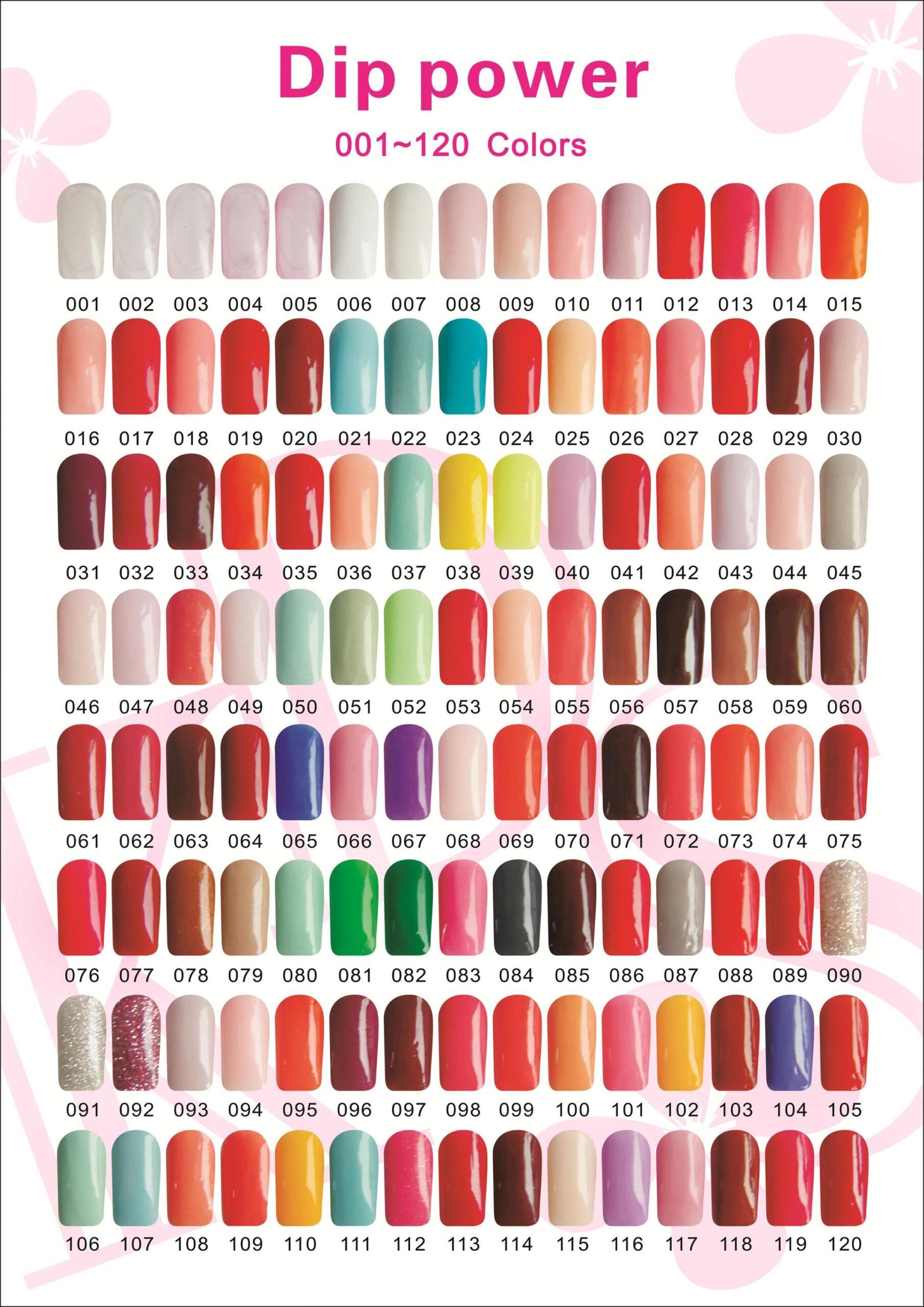 Dnd Dip Powder Color Chart
