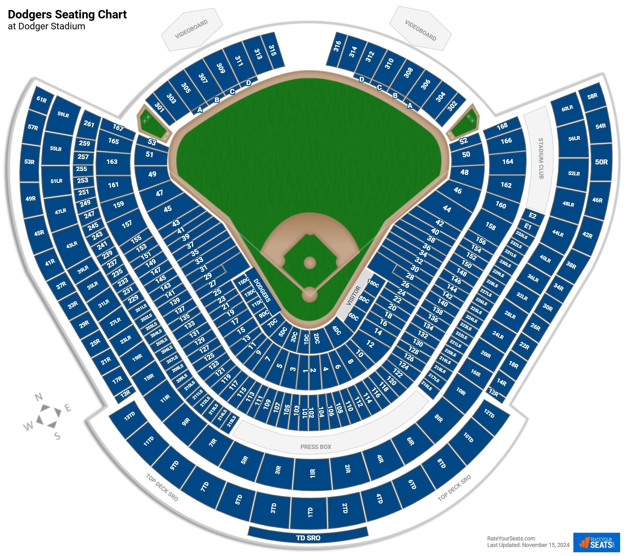 Dodger Stadium Seating Charts RateYourSeats