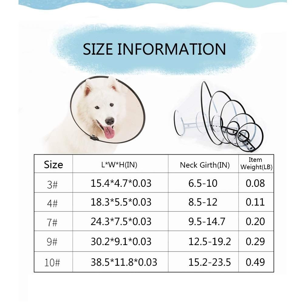 Dog Cone Size Chart Educational Chart Resources