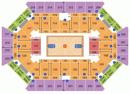 Donald L Tucker Civic Center Seating Chart For All Events