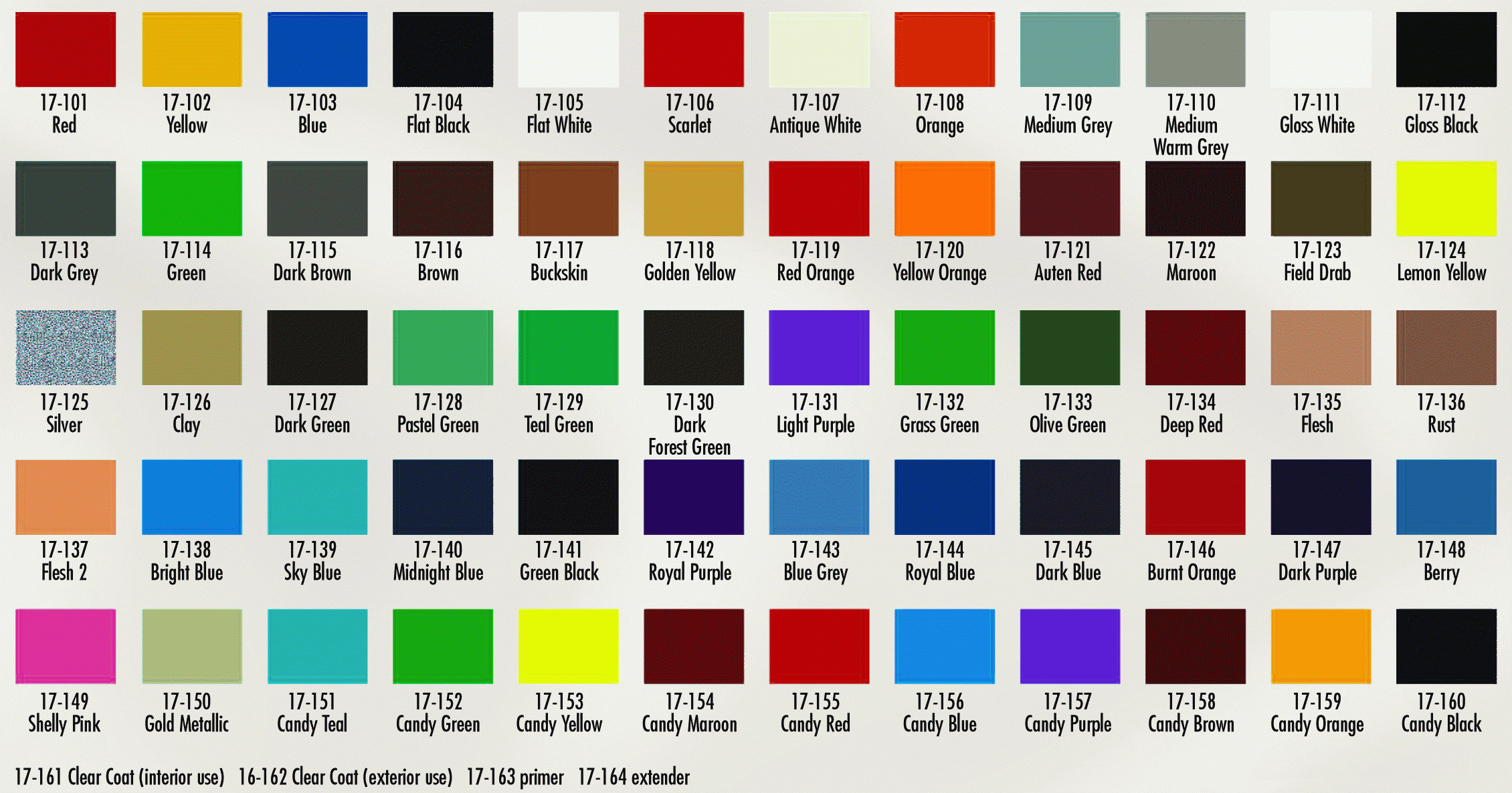 Dupli Color Automotive Paint Color Chart