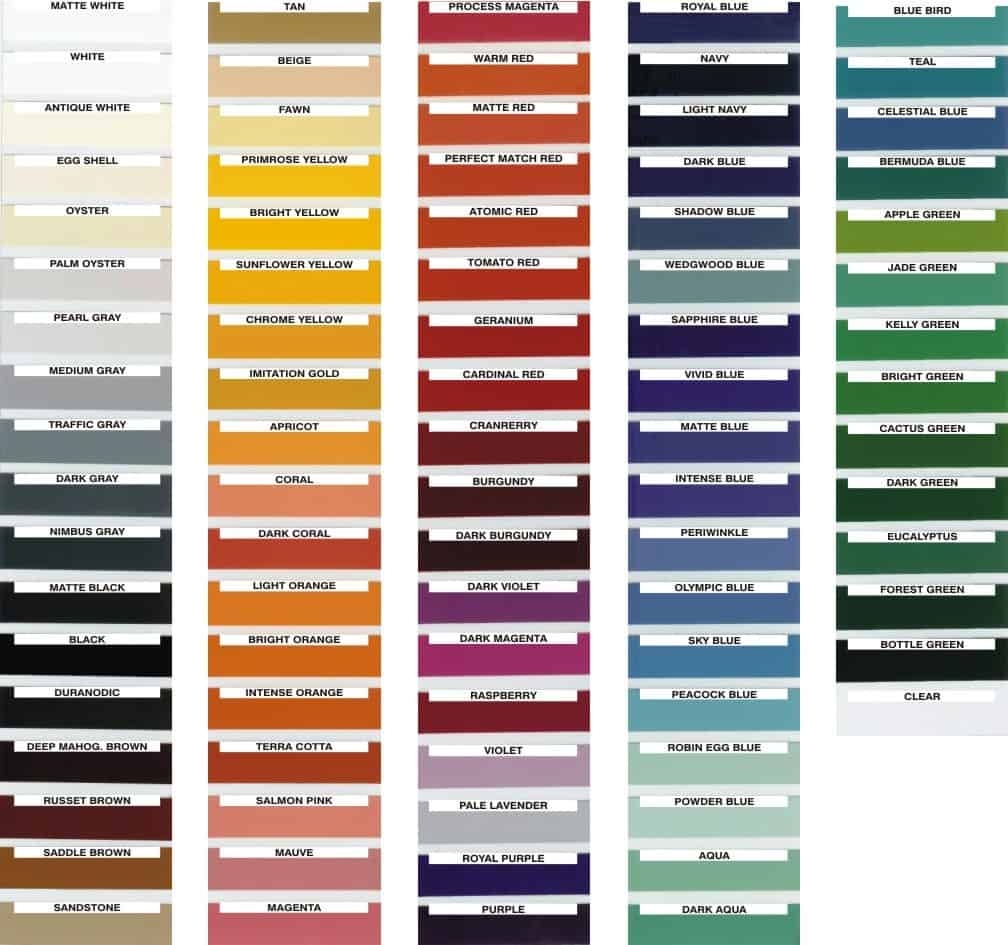 Duplicolor Spray Paint Color Chart Paint Colors