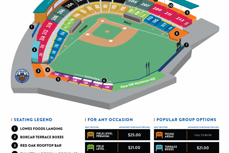 Durham Bulls Seating Map Bulls