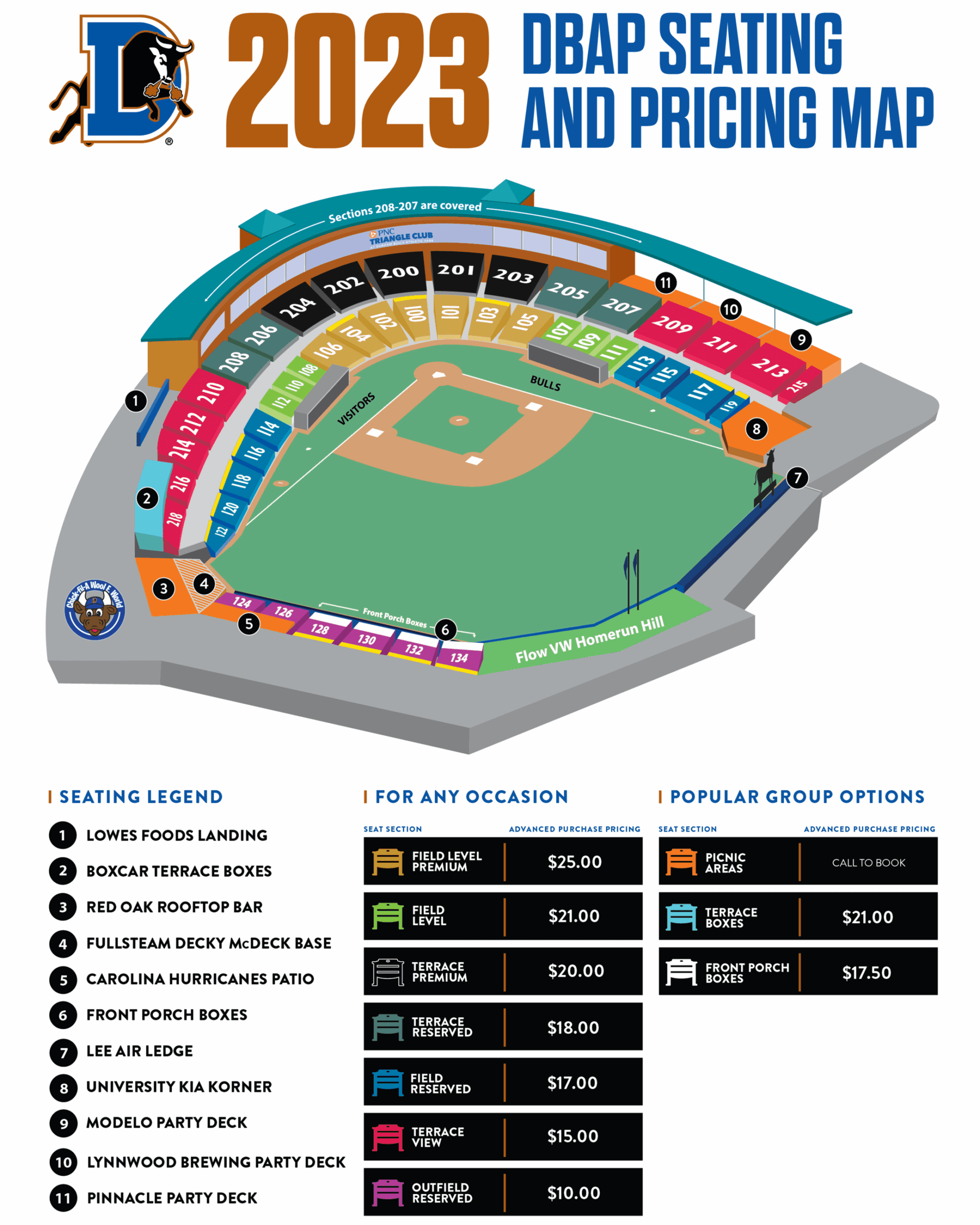 Durham Bulls Seating Map Bulls
