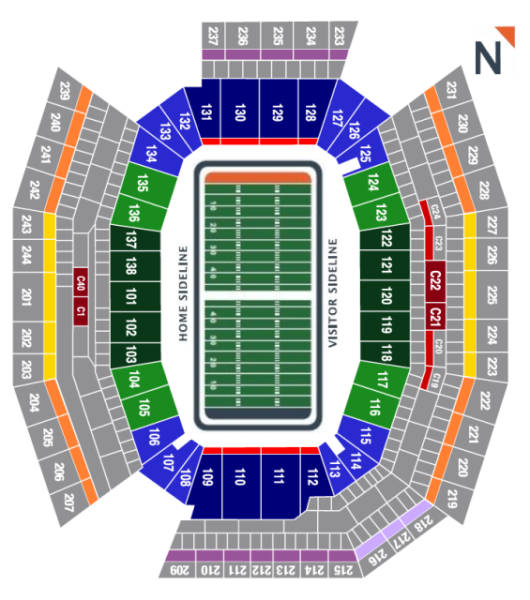 Eagles Seating Chart View Lincoln Financial Field Philadelphia Eagles