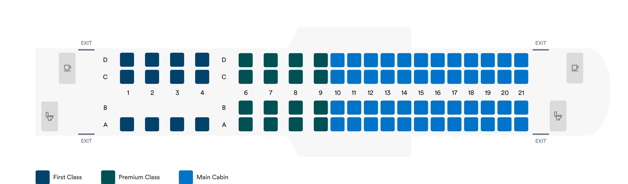 Embraer 175 Enhanced Winglets Seating Charts American Airline 