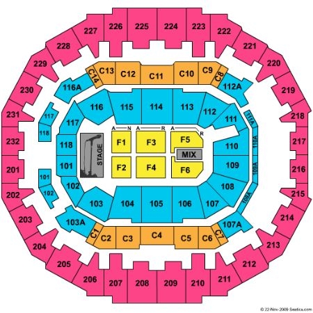 fedex forum memphis tn seating chart