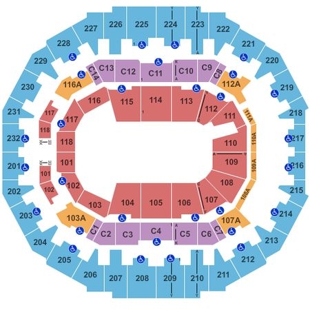 Fedex Forum Tickets In Memphis Tennessee Fedex Forum Seating Charts 