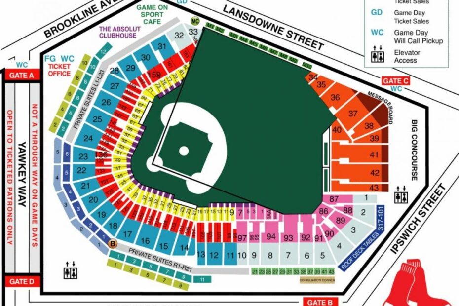 Fenway Park Seating Chart