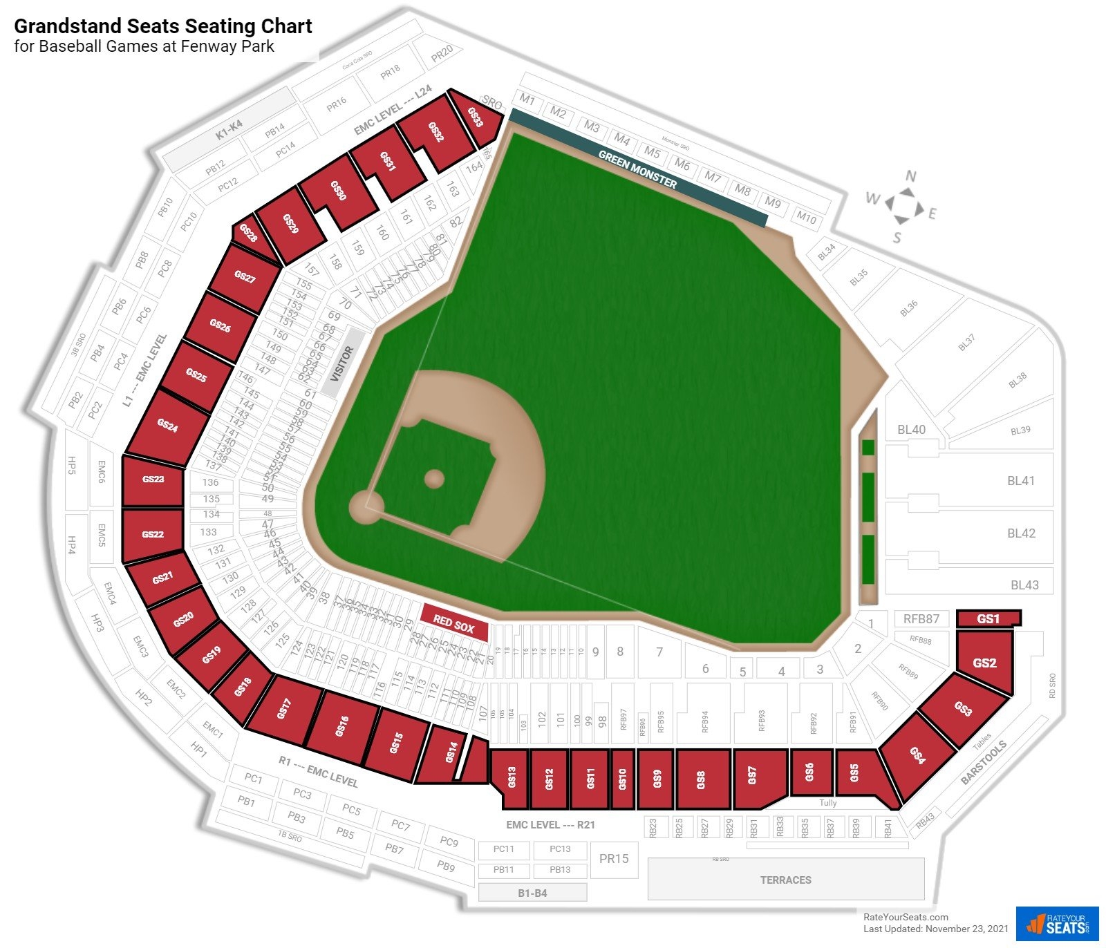 fenway seating chart fenway seating chart