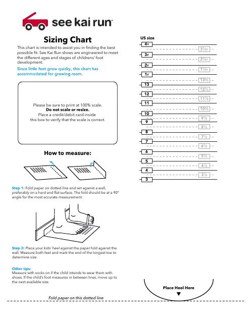 Foot Sizing Chart See Kai Run Download Printable PDF Templateroller