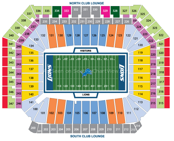 Ford Field Stadium Seating