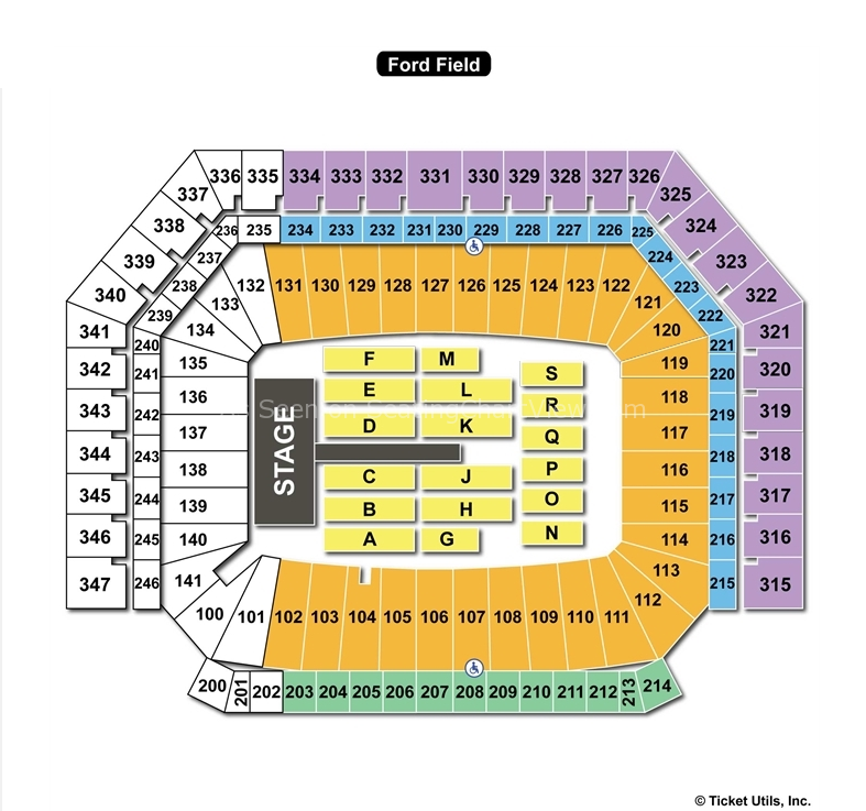 Ford Field Stadium Seating