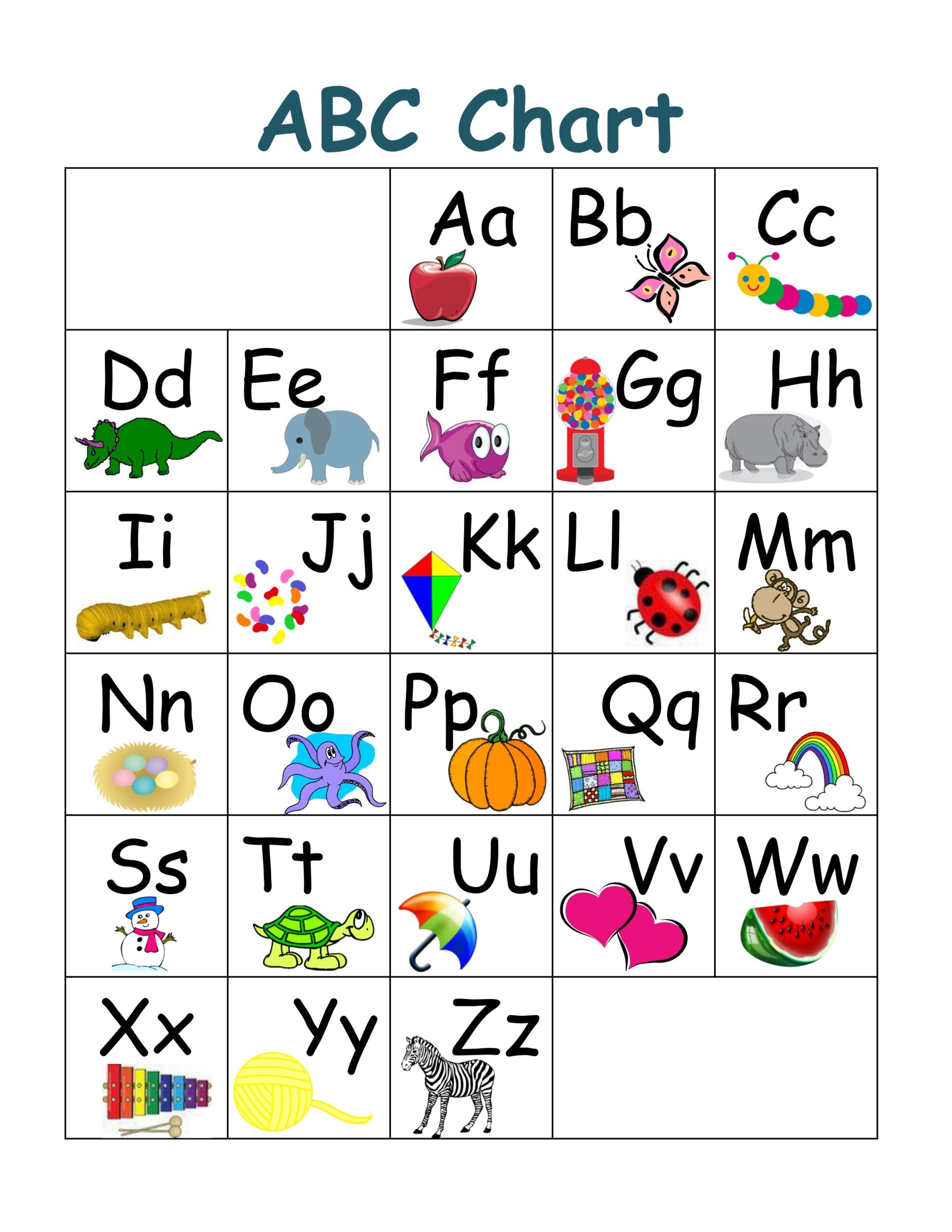 Free Alphabet Chart Printables Printable Budget Sheets