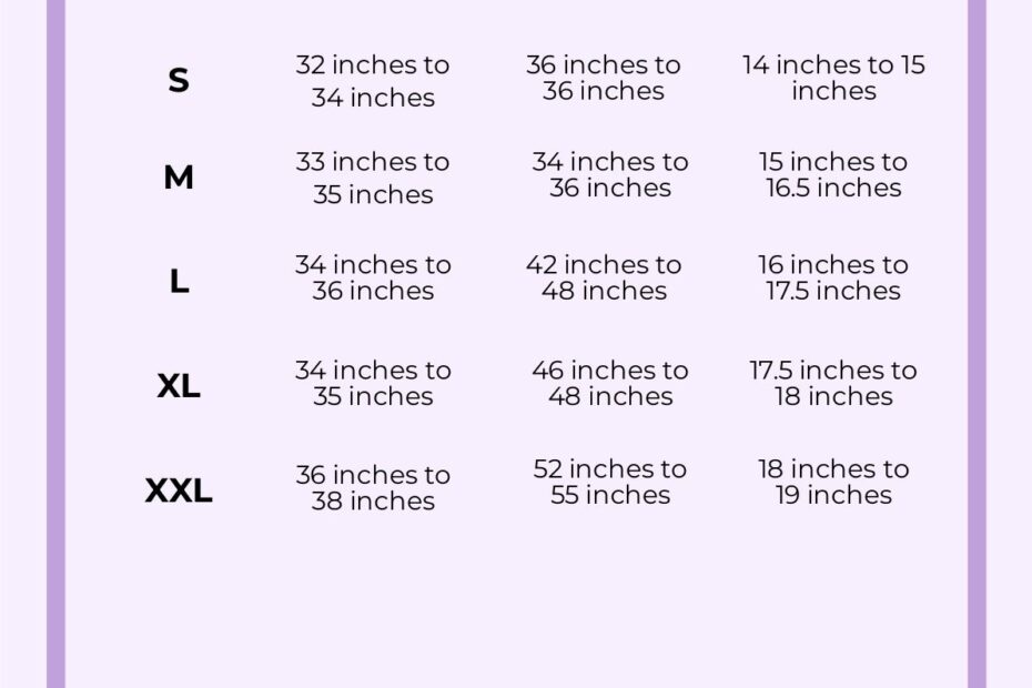 Free Mens Dress Shirt Size Chart Download In PDF 51 OFF