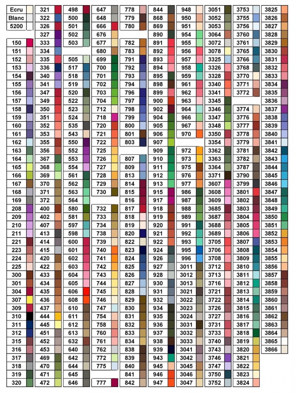 Free Printable Diamond Dotz Color Chart FREE Printable A Z