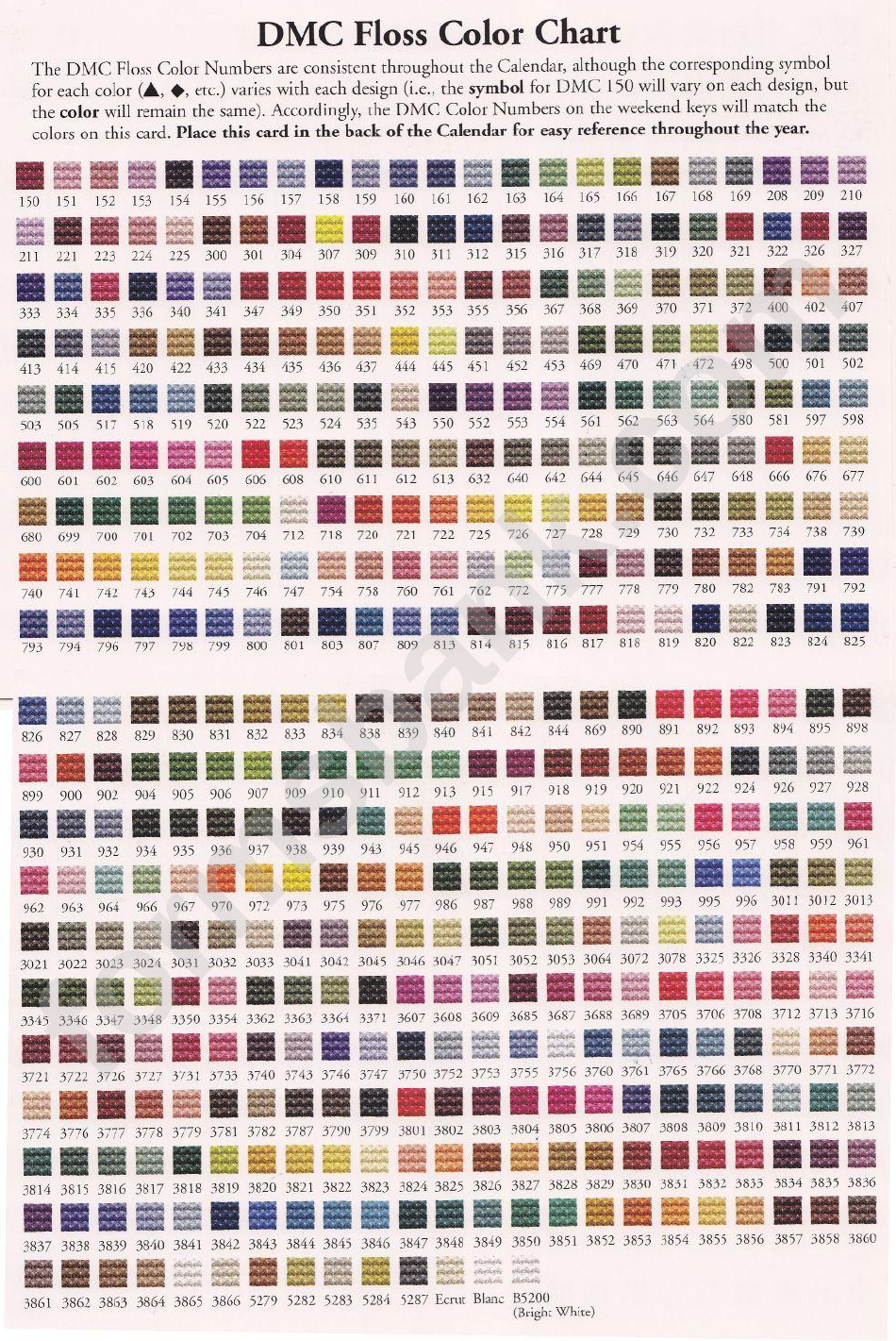 dmc color chart with names and numbers dmc color chart with names and numbers