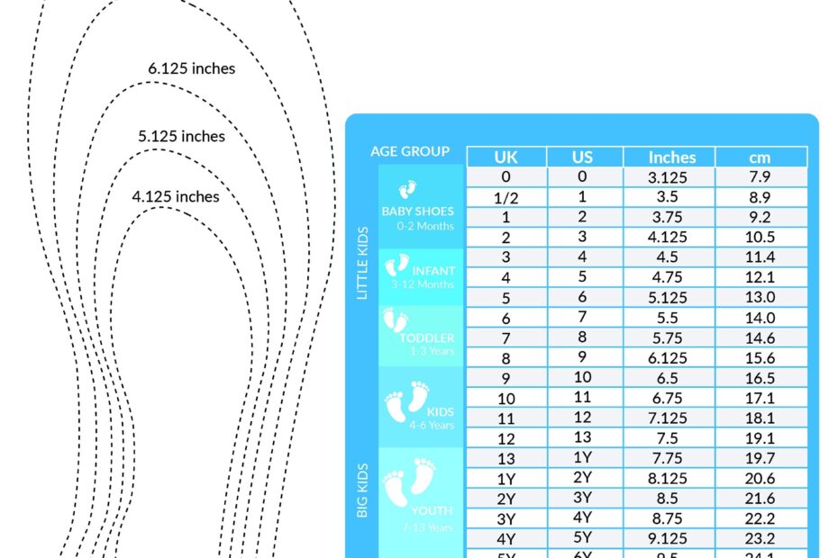 Free Printable Shoe Size Chart Youth Download Free Printable Shoe Size