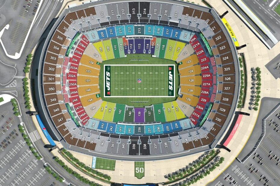Giants Stadium Seating Map Giants Seat Map New York USA