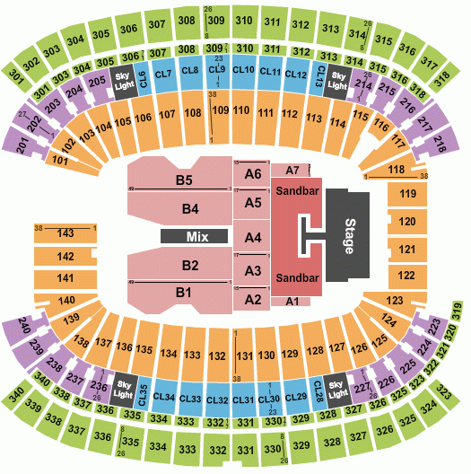 Gillette Stadium Seating Charts Rows Seat Numbers And Club Seats