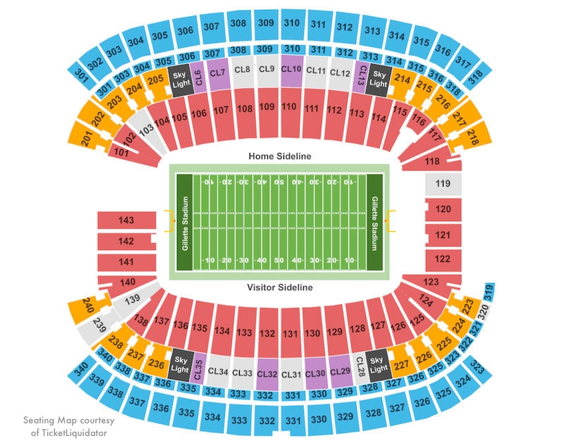gillette stadium seating chart concert gillette stadium seating chart concert