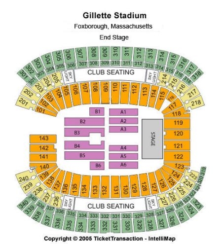 gillette seating chart