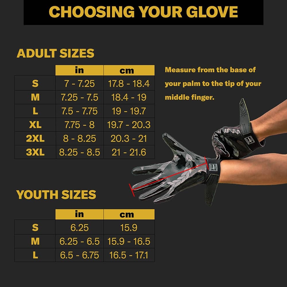 Glove Size Color Chart At Kathleen Blum Blog