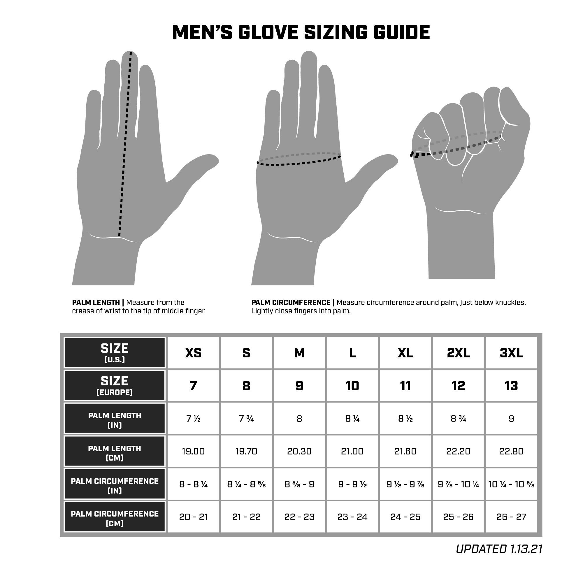 Glove Sizing1 Glove Sizing1
