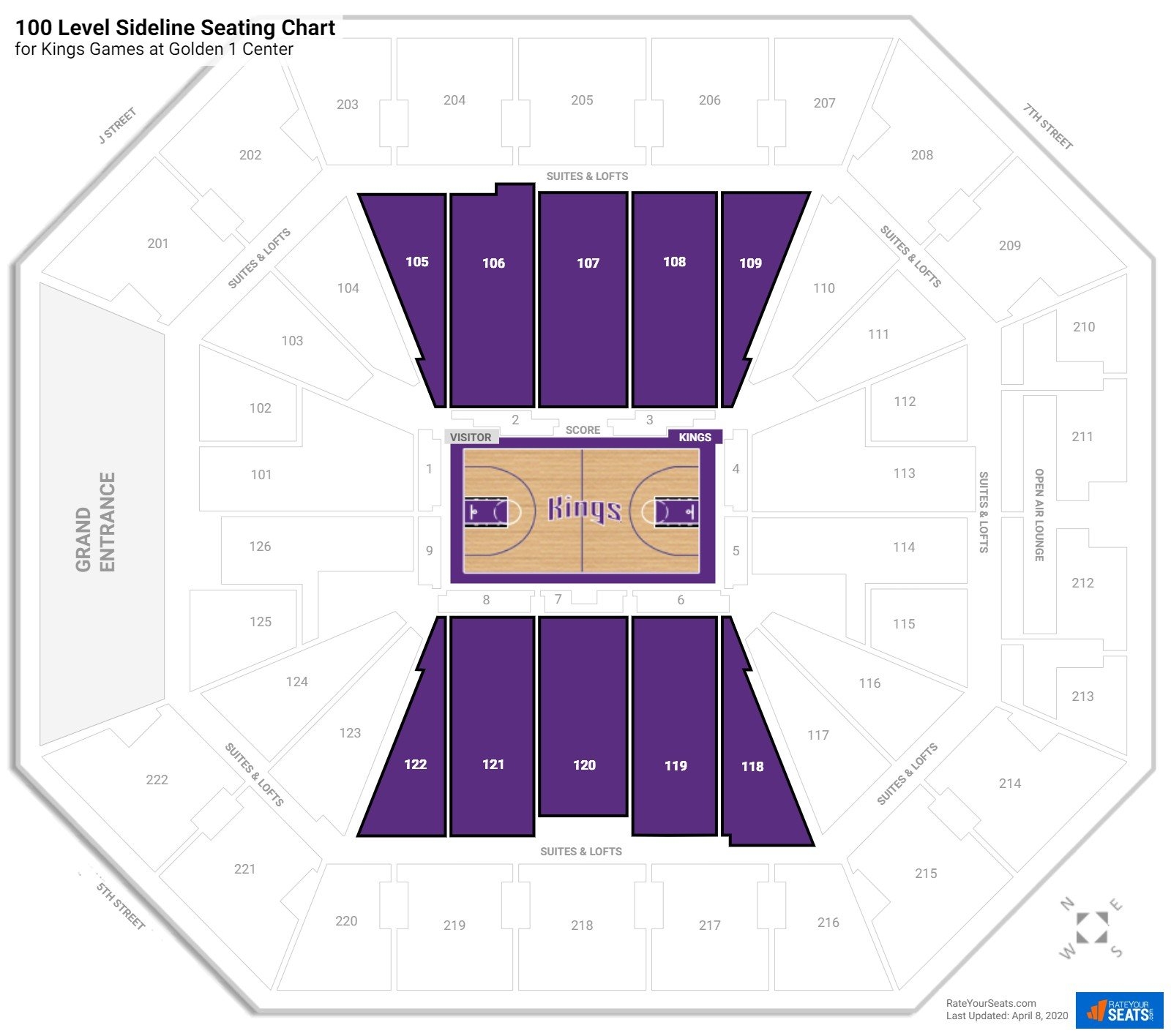 golden 1 center sacramento ca seating chart