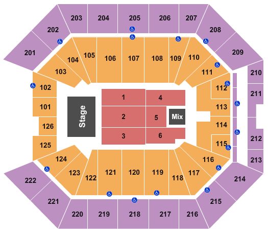 golden one center seating chart