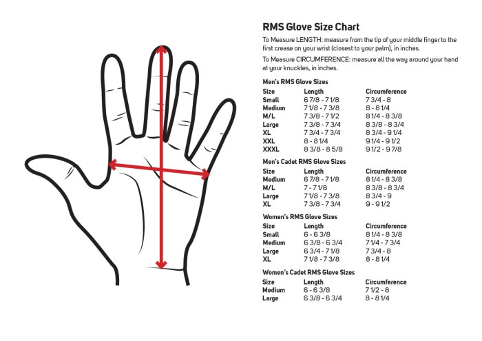 Golf Glove Fitting Chart A Visual Reference Of Charts Chart Master