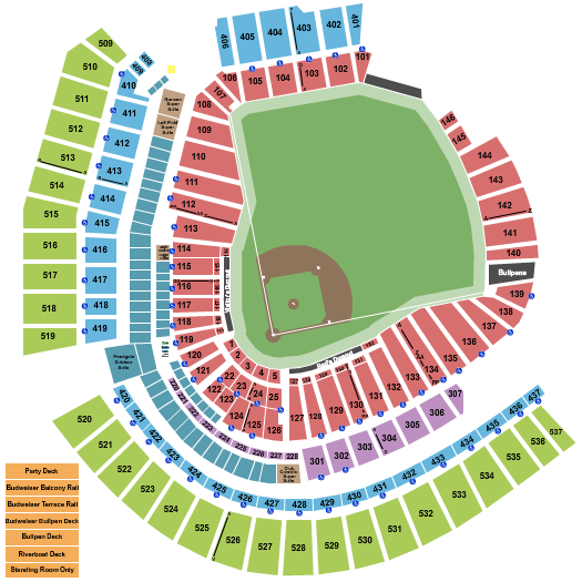 great american ballpark seating chart