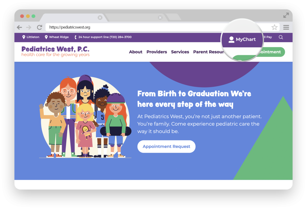Guide To Using MyChart Pediatrics West