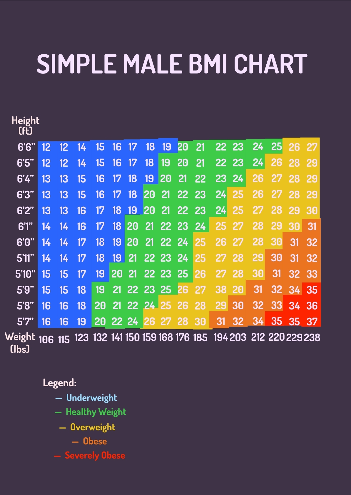 Guys Bmi Chart