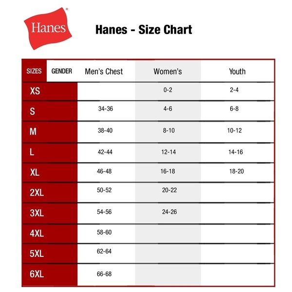 Hanes Sizing Chart A Comprehensive Guide For Accurate Fit Read This 