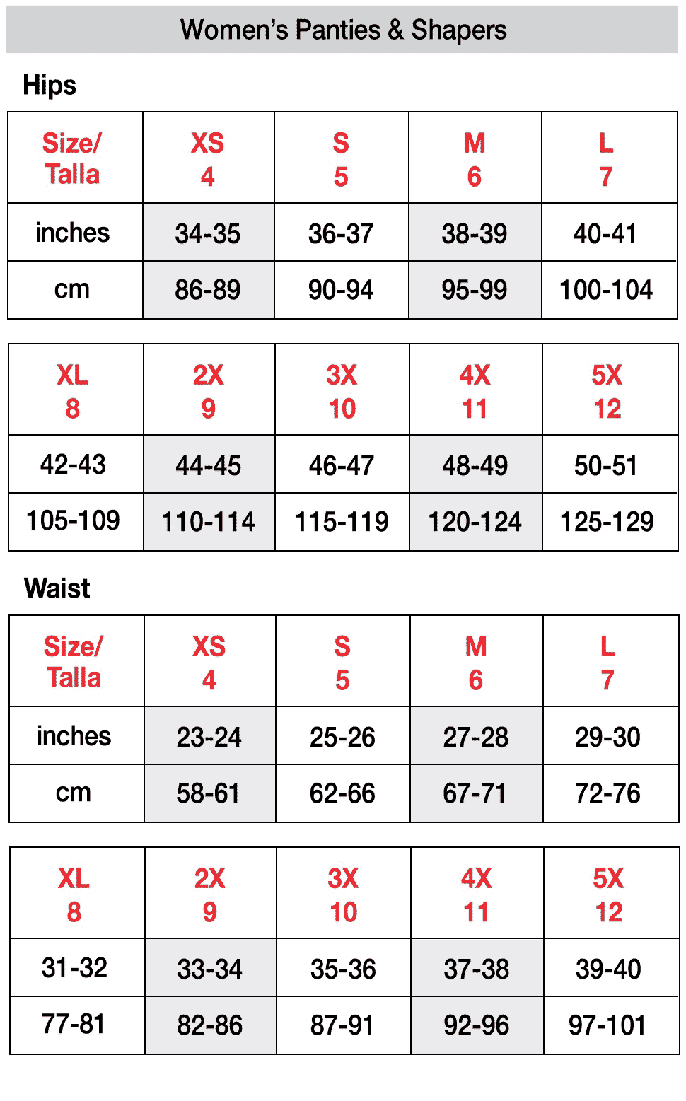 Hanes Underwear Size Guide At Linda Arguello Blog