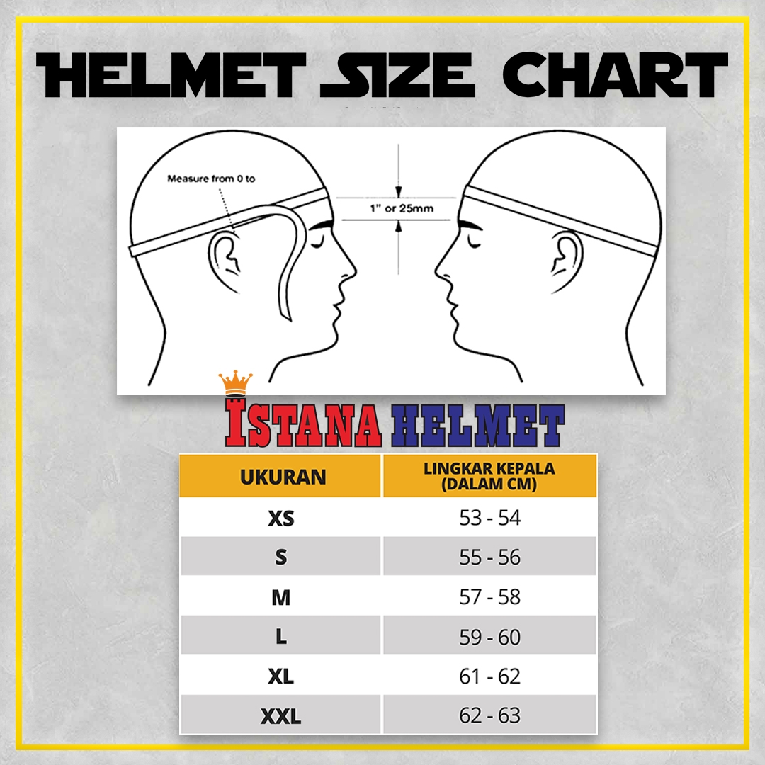 Helmet Size Chart Helmet Size Chart