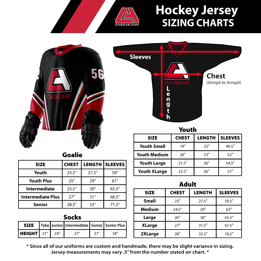 Hockey Jersey Sizing Guide At Forrest Sliger Blog