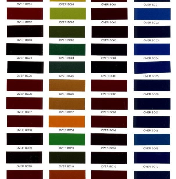 Hok Paint Color Chart Ponasa