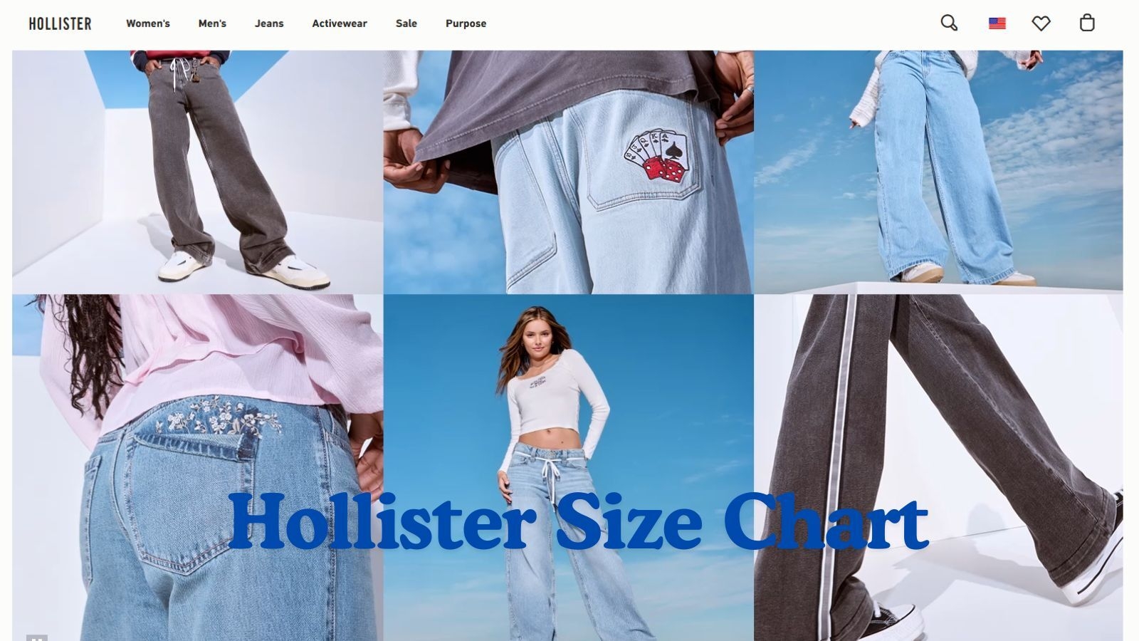 hollister jeans size chart hollister jeans size chart